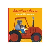 Petit Ours Brun Conduit Le Tracteur