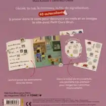 Petit Ours Brun Je Découvre La Ville avec 40 autocollants à placer