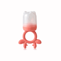 Mammia sucette grignoteuse et anneau de dentition en silicone 2en1 4m+ Rose