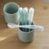 Beaba Lot de 4 Cuillères silicone 1er âge multicolore