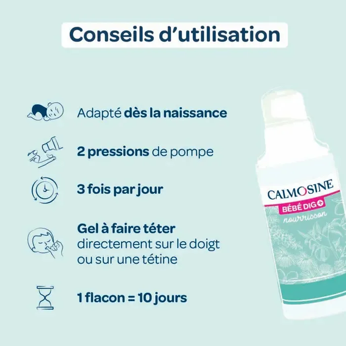 Calmosine Bébé Dig+ Gel Oral -4- bebemaman
