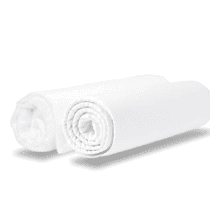 Domiva Lot Alèse imperméable + Drap housse 60×120cm Blanc et Blanc