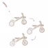 Globber Tricycle d’Apprentissage 3en1 12mois à 3ans Taupe