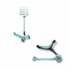 Globber Trottinette évolutive Go Up Active Eco 3 Lights Menthe