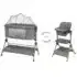 KikkaBoo Berceau Cododo et Chaise haute 2en1 Sleat Me Gris