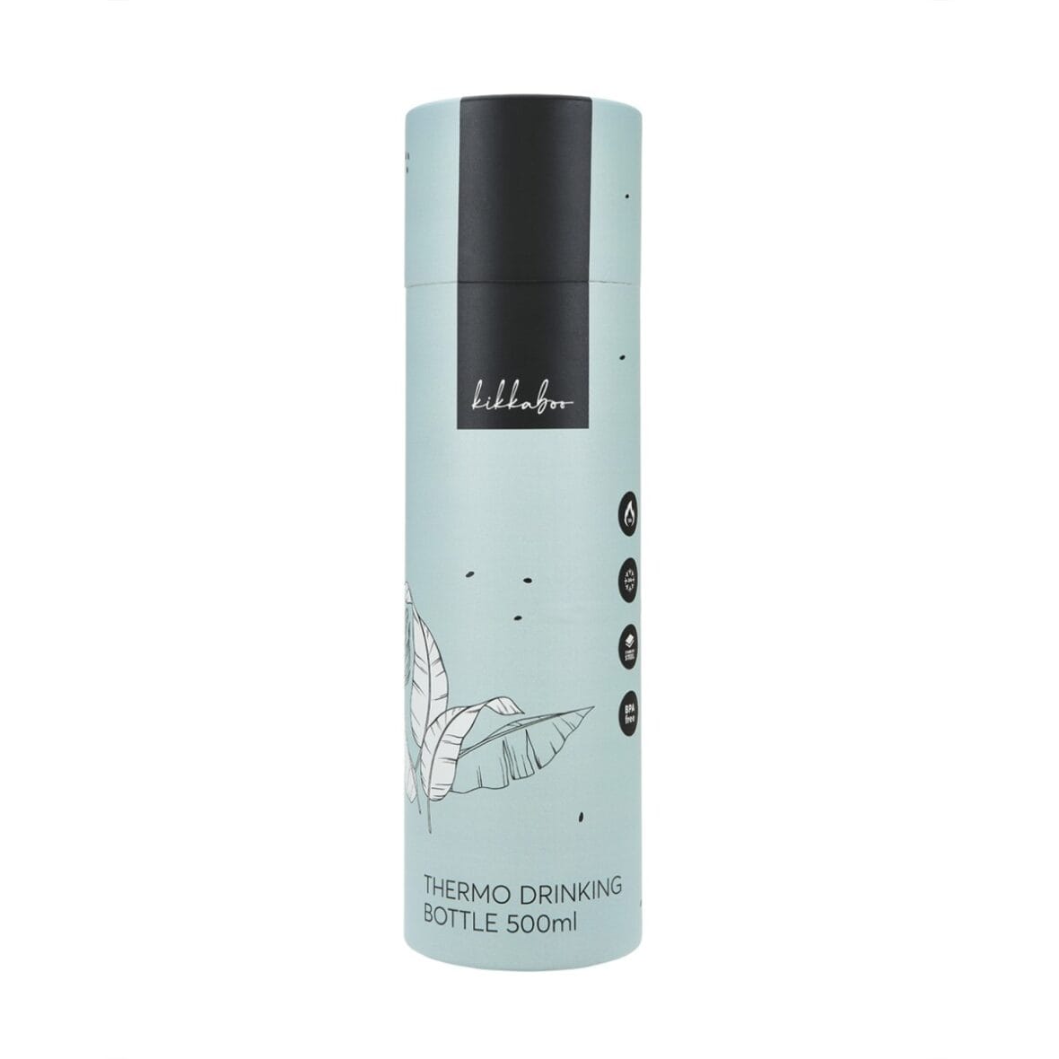 Kikkaboo Gourde Isotherme 500ml Flora Sage -3- bebemaman