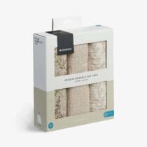 Kikkaboo Lot de 3 Langes en Mousseline Secret Garden beige