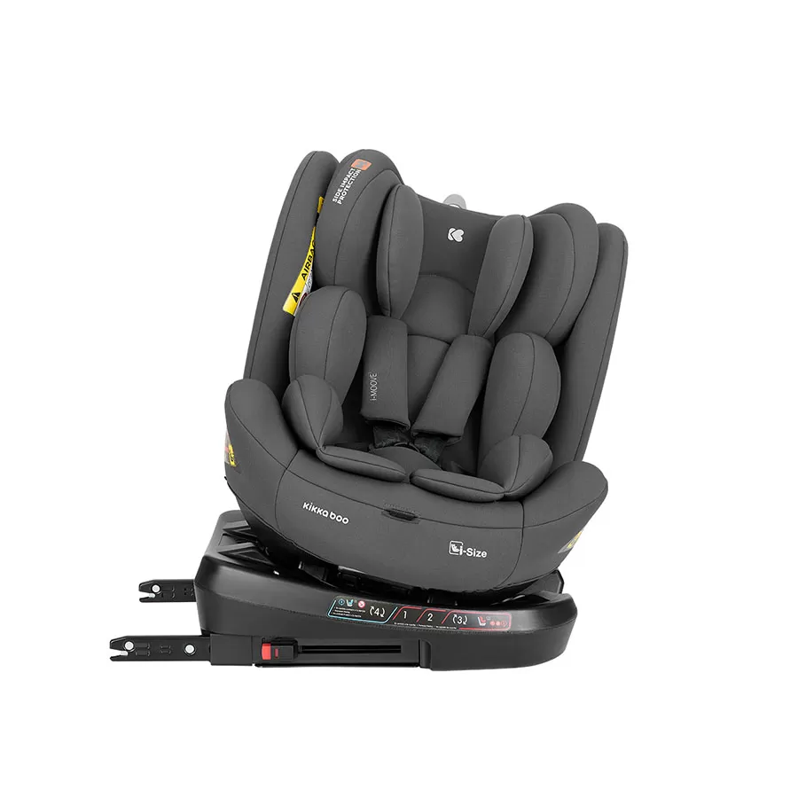 Kikkaboo Siège Auto i-Moove 2 i-Size Gris foncé -3- bebemaman