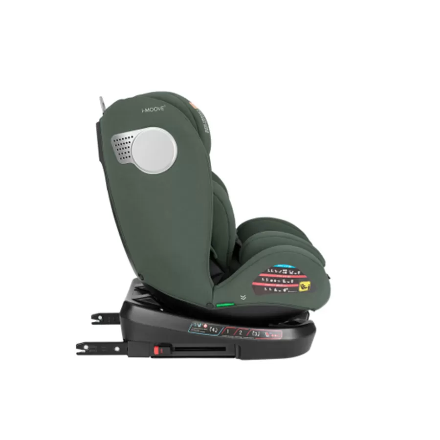 Kikkaboo Siège Auto i-Moove 2 i-Size Vert Kaki -4- bebemaman