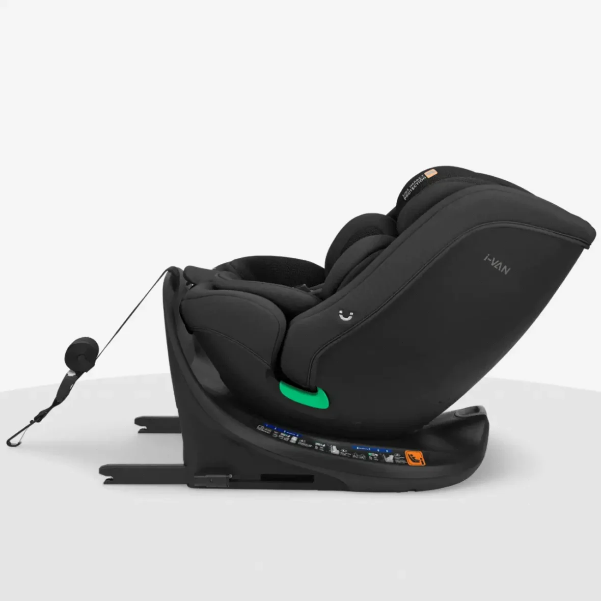Kikkaboo Siège Auto i-Van i-Size (40-150cm) Rotatif 360 Noir -2- bebemaman