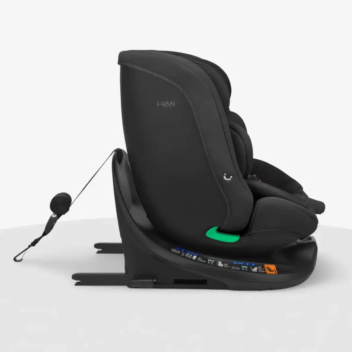 Kikkaboo Siège Auto i-Van i-Size (40-150cm) Rotatif 360 Noir -3- bebemama