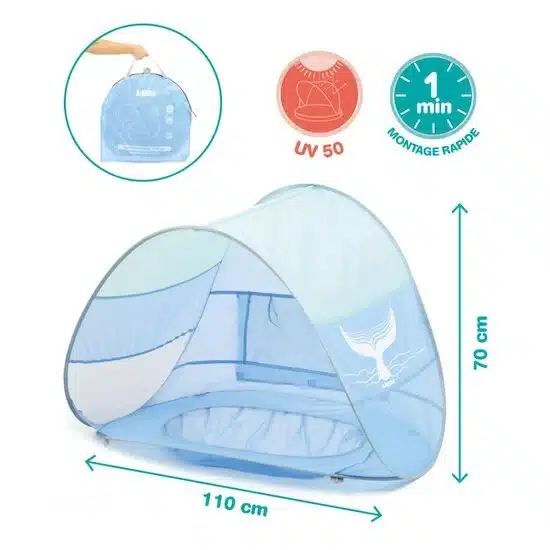 Ludi Piscine Multifonction Bleu 115x80cm -2- bebemaman