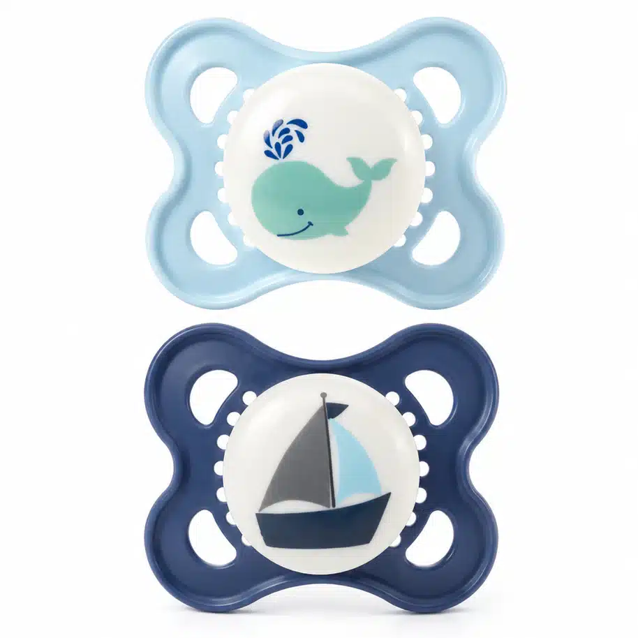 Mammia Lot de 2 Sucettes Physiologiques 6m+ Bleu