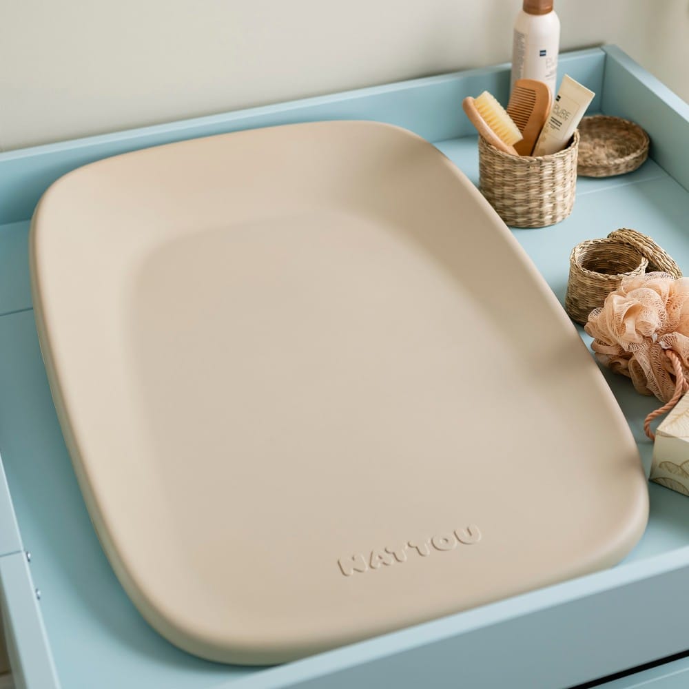 Nattou Matelas à Langer en Mousse Softy Beige -4- bebemaman