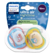 Philips Avent Lot 2 Sucettes Ultra Air Nuit 18m+