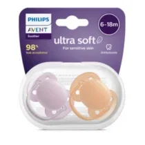 Philips Avent Sucette Ultra Soft 6-18m – Orange et Violet