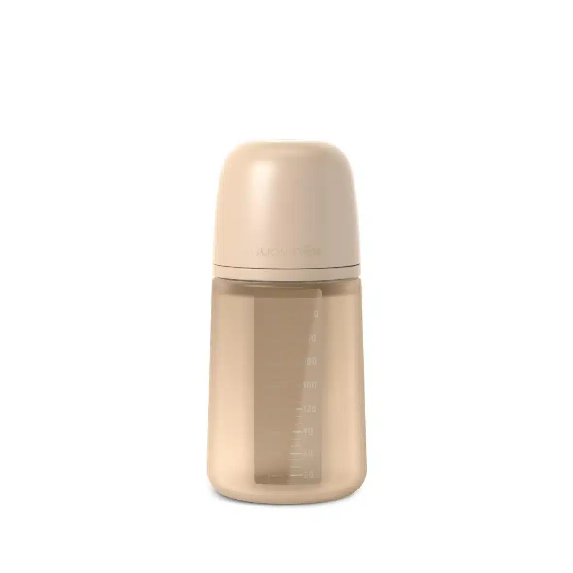Suavinex Biberon en Silicone Transparent 240ml +3m Beige