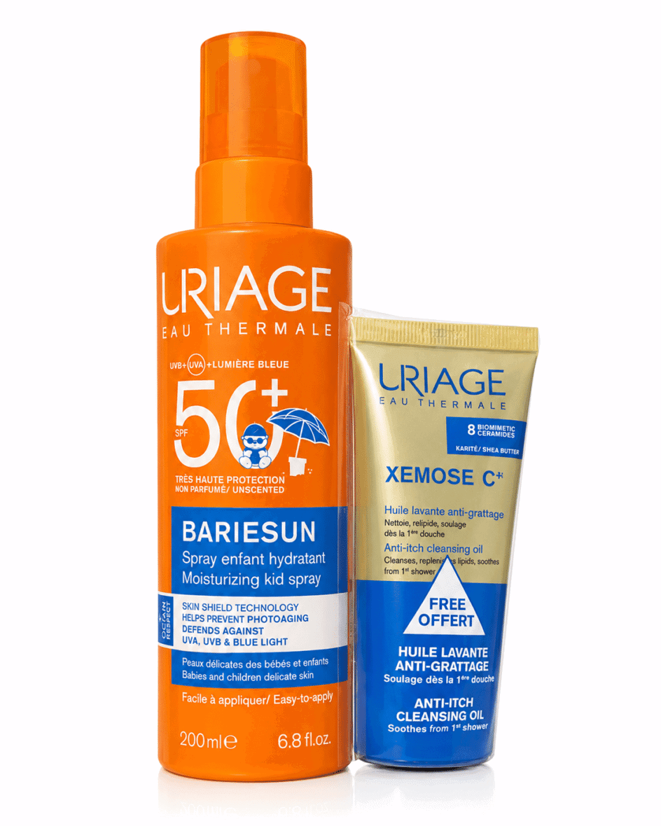 Uriage Bariésun Spray Enfant SPF50+ 200ml avec Xémose C Huile Lavante Offerte