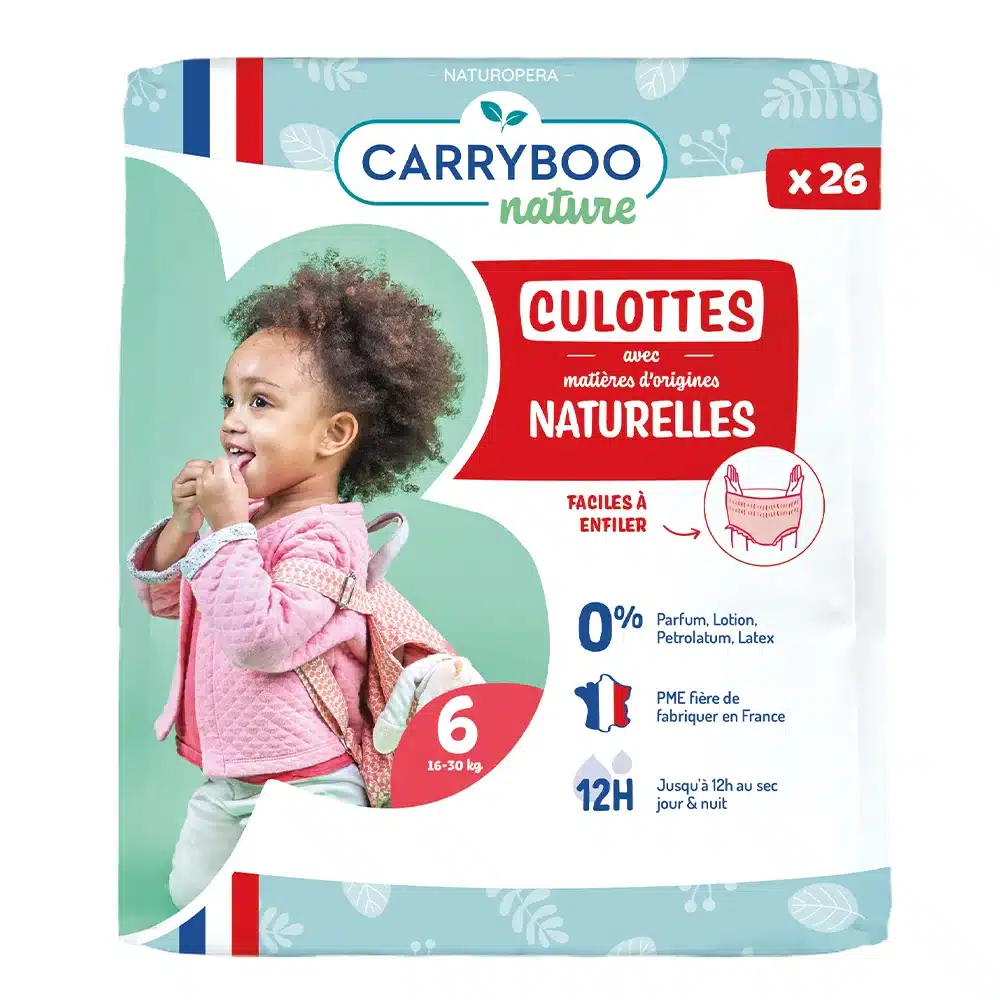 Carryboo Couches Culottes Écologiques Taille 6 (16-30kg) 26un