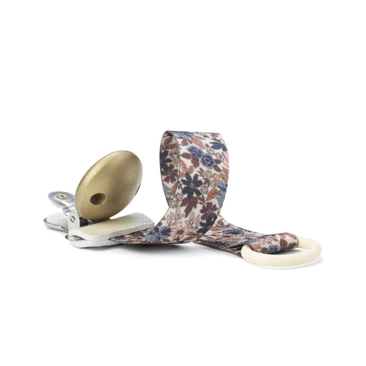 Elodie Attache Sucette Bleu Garden -2- bebemaman