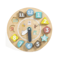 Eurekakids Horloge En Bois Avec Cartes Pour Apprendre L'heure 3ans+