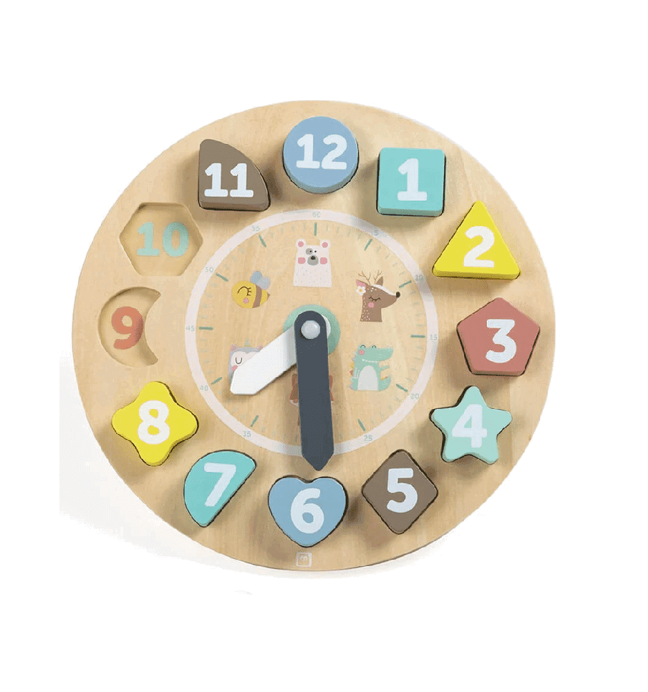 Eurekakids Horloge En Bois Avec Cartes Pour Apprendre L’heure 3ans+ -2- bebemaman