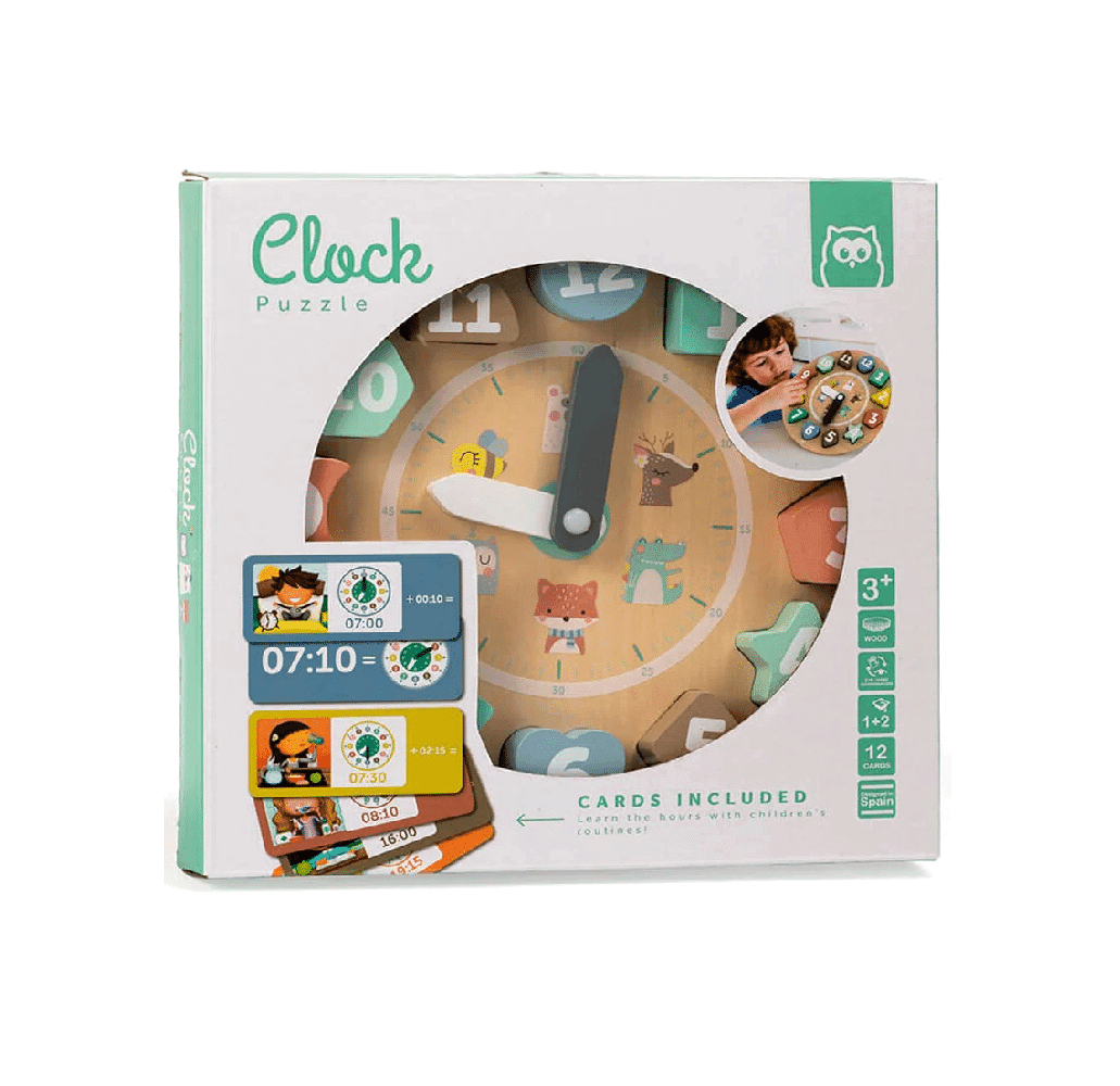 Eurekakids Horloge En Bois Avec Cartes Pour Apprendre L’heure 3ans+ -3- bebemaman