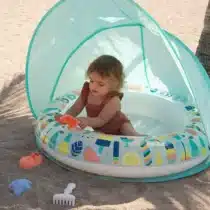 Eurekakids Piscine Gonflable pour Bébé avec Parasol