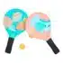 Eurekakids Raquette de Padel en Bois 4ans+