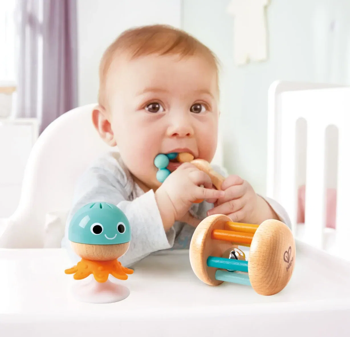 Hape Set de 3 Hochets Sensoriels 0-12m -3- bebemaman