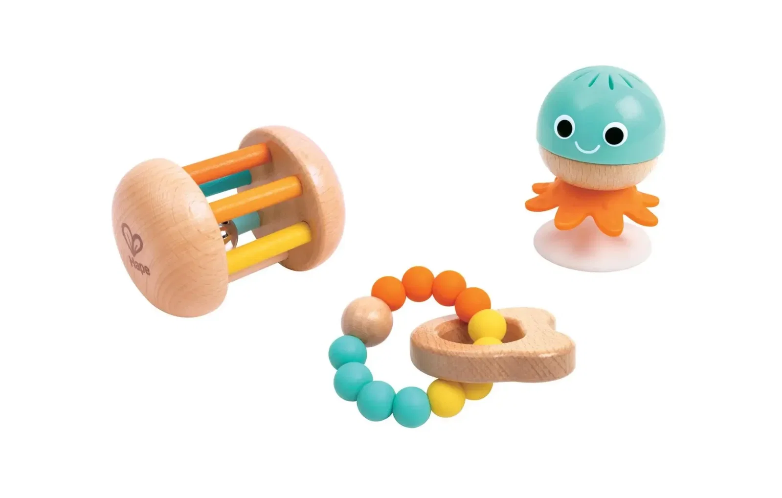 Hape Set de 3 Hochets Sensoriels 0-12m -6- bebemaman