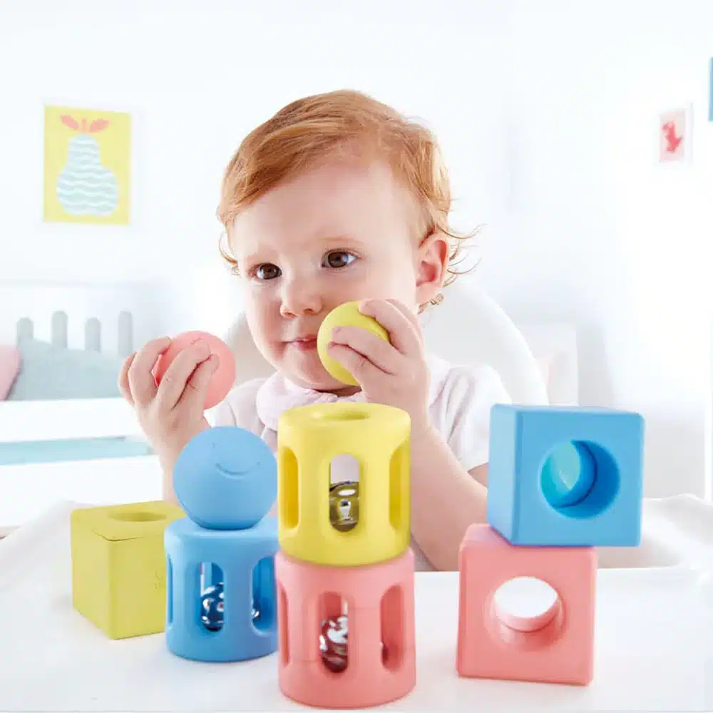 Hape Trio de Hochets Géométriques 0m+ -2- bebemaman