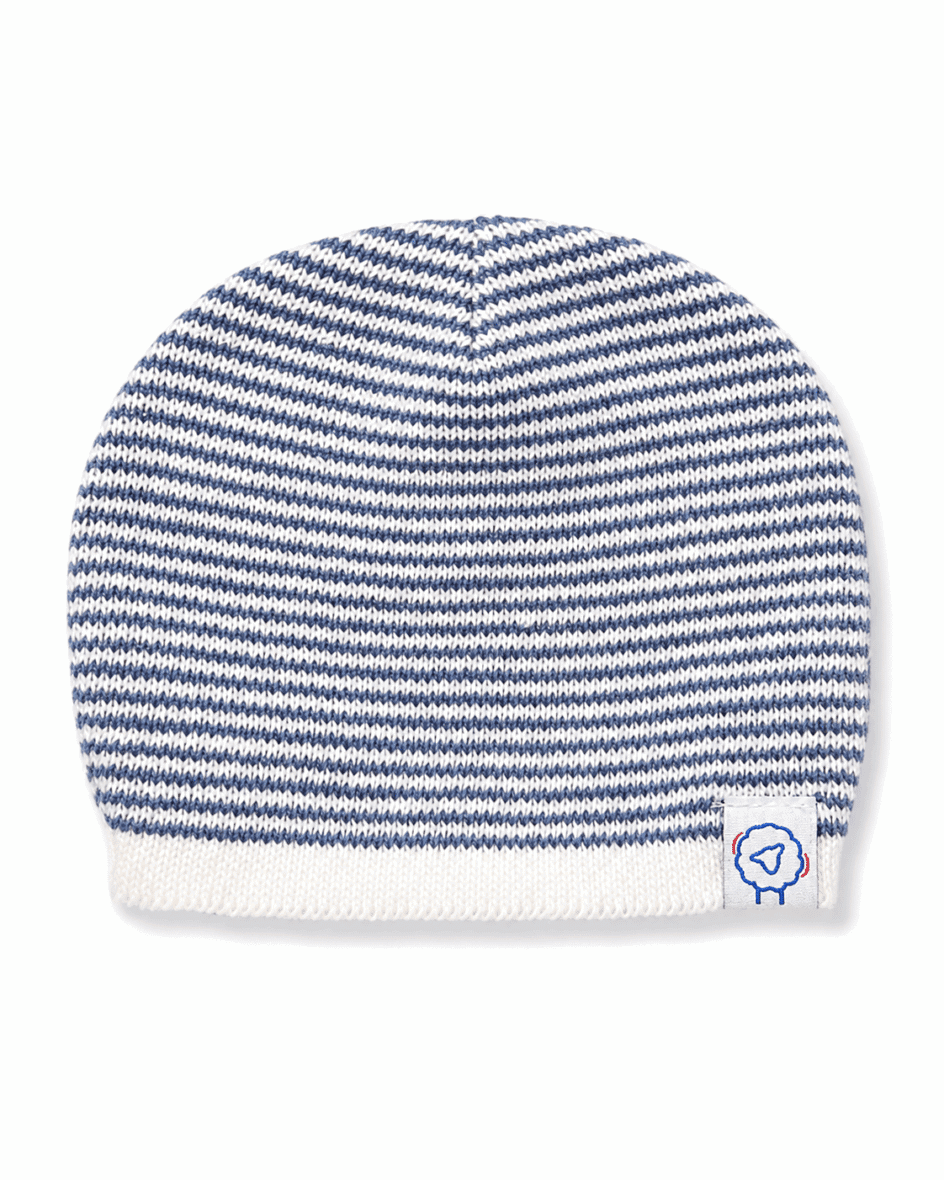 La Manufacture de Layette Bonnet Bébé 0-1mois Bleu Azur