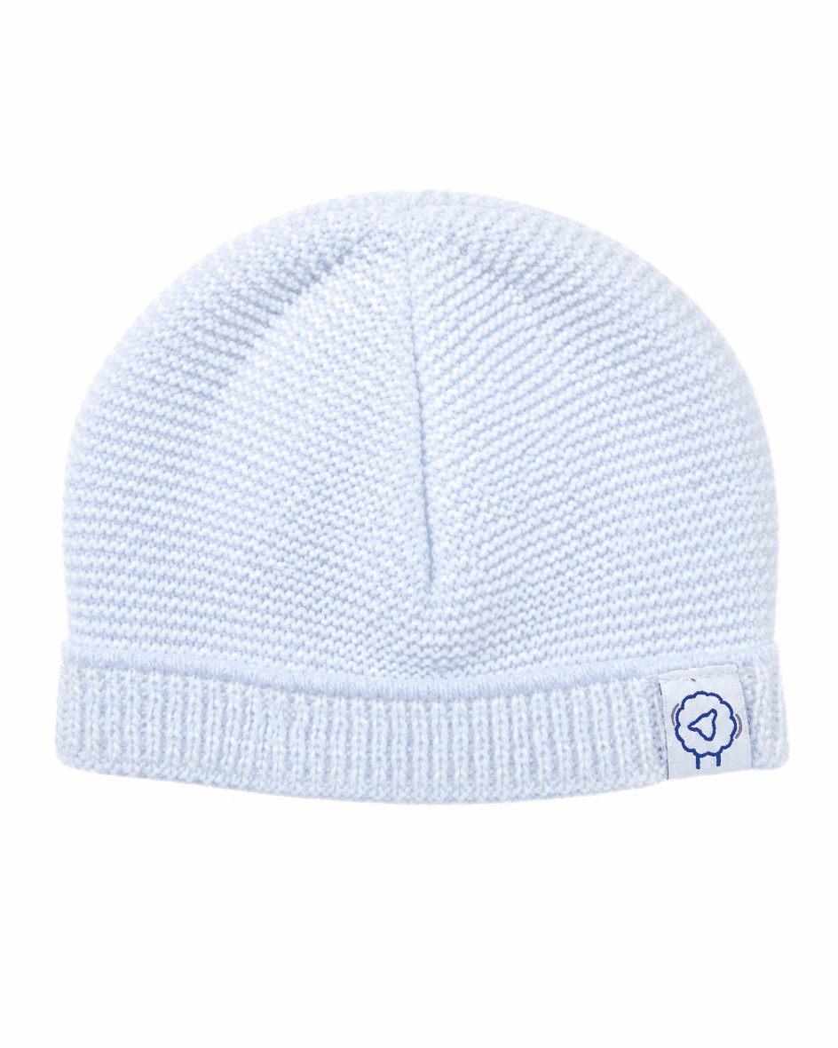 La Manufacture de Layette Bonnet Bébé 0-1mois Bleu Ciel