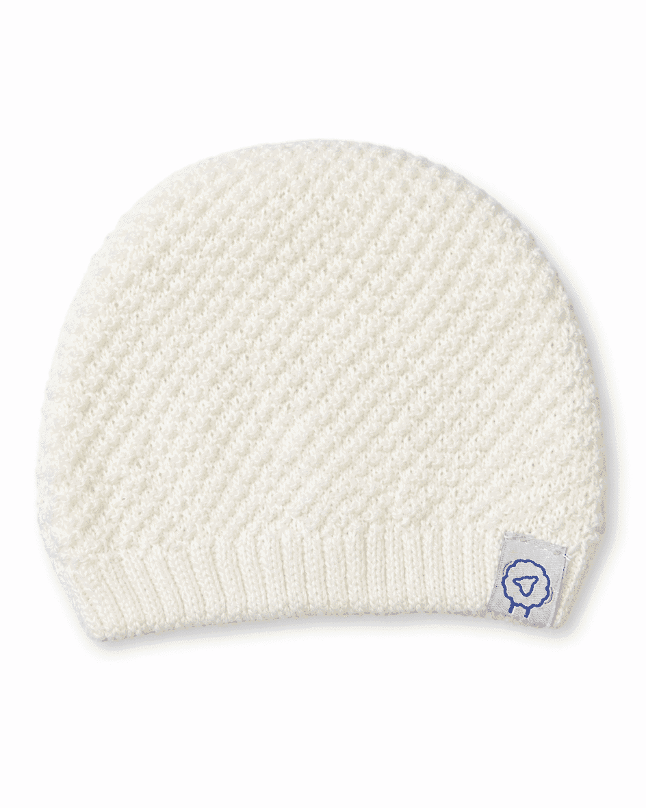 La Manufacture de Layette Bonnet Bébé Nid D’abeille 0-1mois Blanc