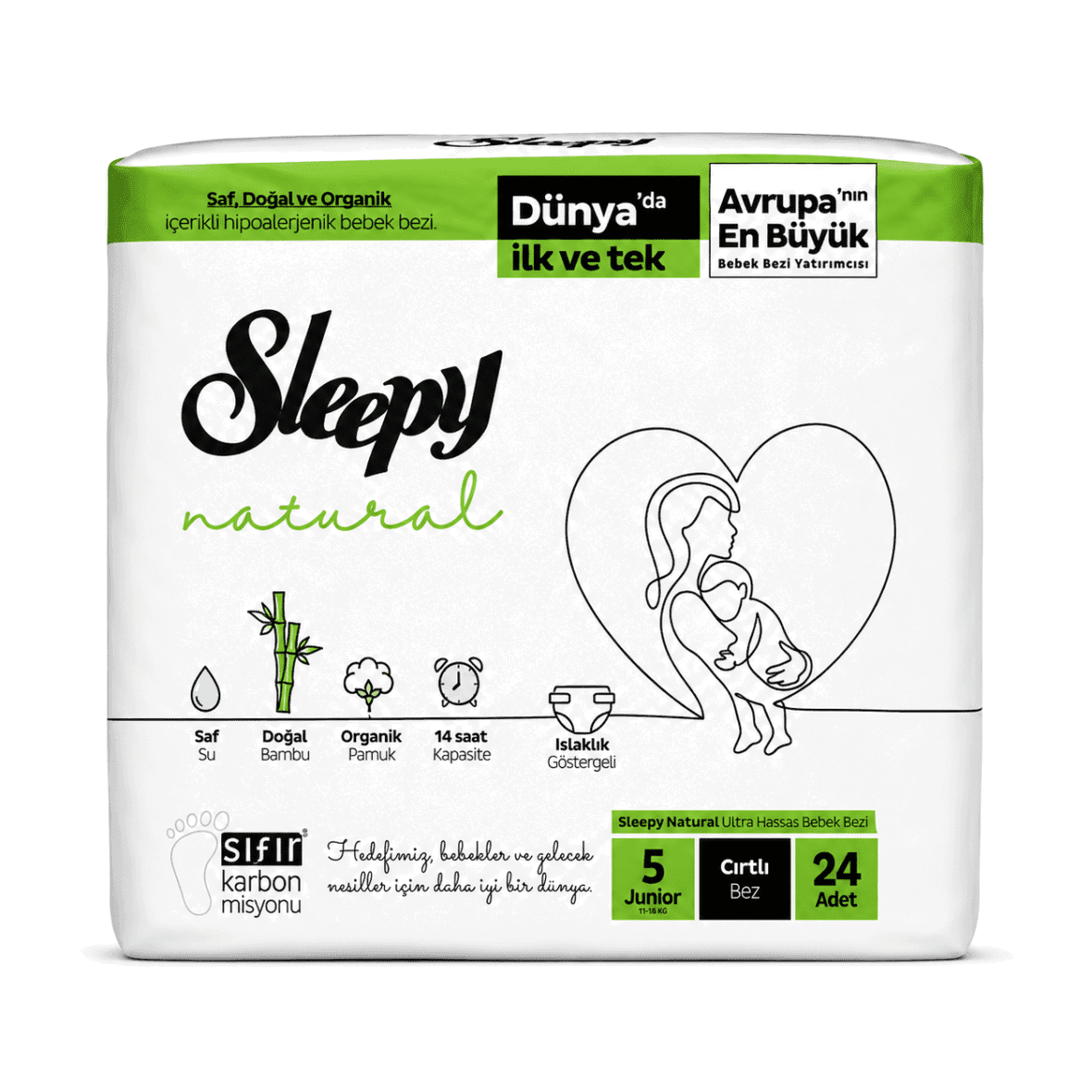 Sleepy Natural Couches Bébé Taille 5 Junior 24un