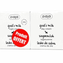 Ziaja Crème de Jour au Lait de Chèvre 50ml Avec Crème de Nuit Offerte 50ml