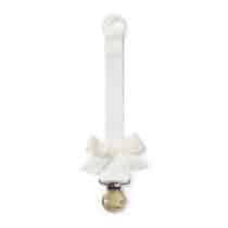 Attache sucette bébé blanc cassé