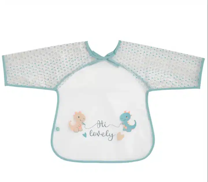 BabyCalin Bavoir Imperméable à Manches 12+m motif dinosaures
