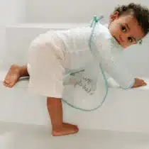 BabyCalin Bavoir Imperméable à Manches Bébé 37 x 42 cm 12+ mois Dinosaures-1-bebemaman