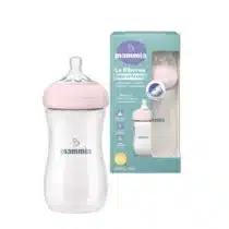 Biberon Mammia Natural Feeling 240 ml 3 mois+ Rose
