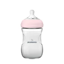 Biberon Mammia Natural Feeling 240 ml 3 mois+ Rose
