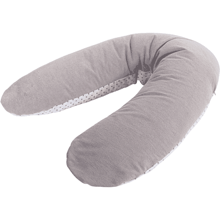 Tineo Coussin d’allaitement ergonomique gris à motifs étoiles