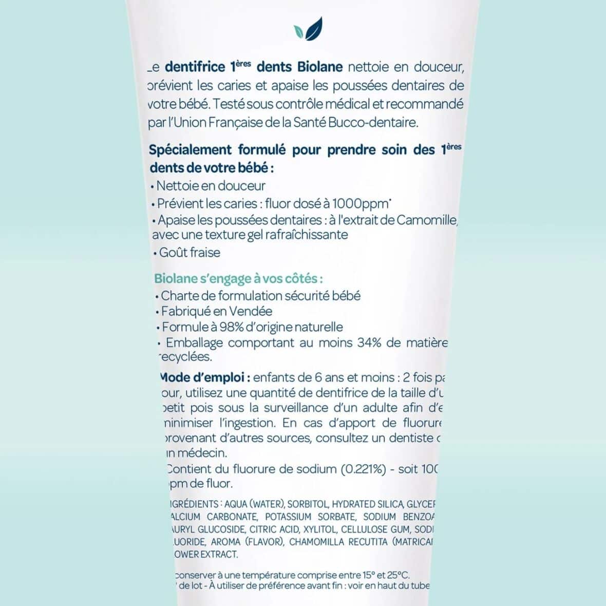 Dentifrice Dentifrice 1ères Dents Avec Fluor 50ml -1- bebemaman