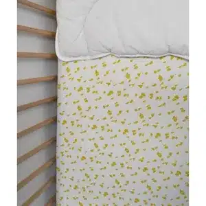 Domiva Drap housse en jersey Au fil de l’eau 60×120 cm Savane