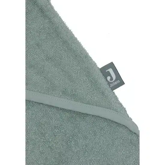 Jollein Cape De Bain Éponge Croco 75x75cm Ash Green -5- bebemaman