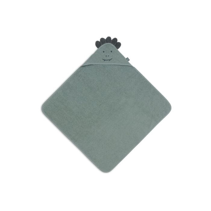 Jollein Cape De Bain Éponge Croco 75x75cm Ash Green -6- bebemaman