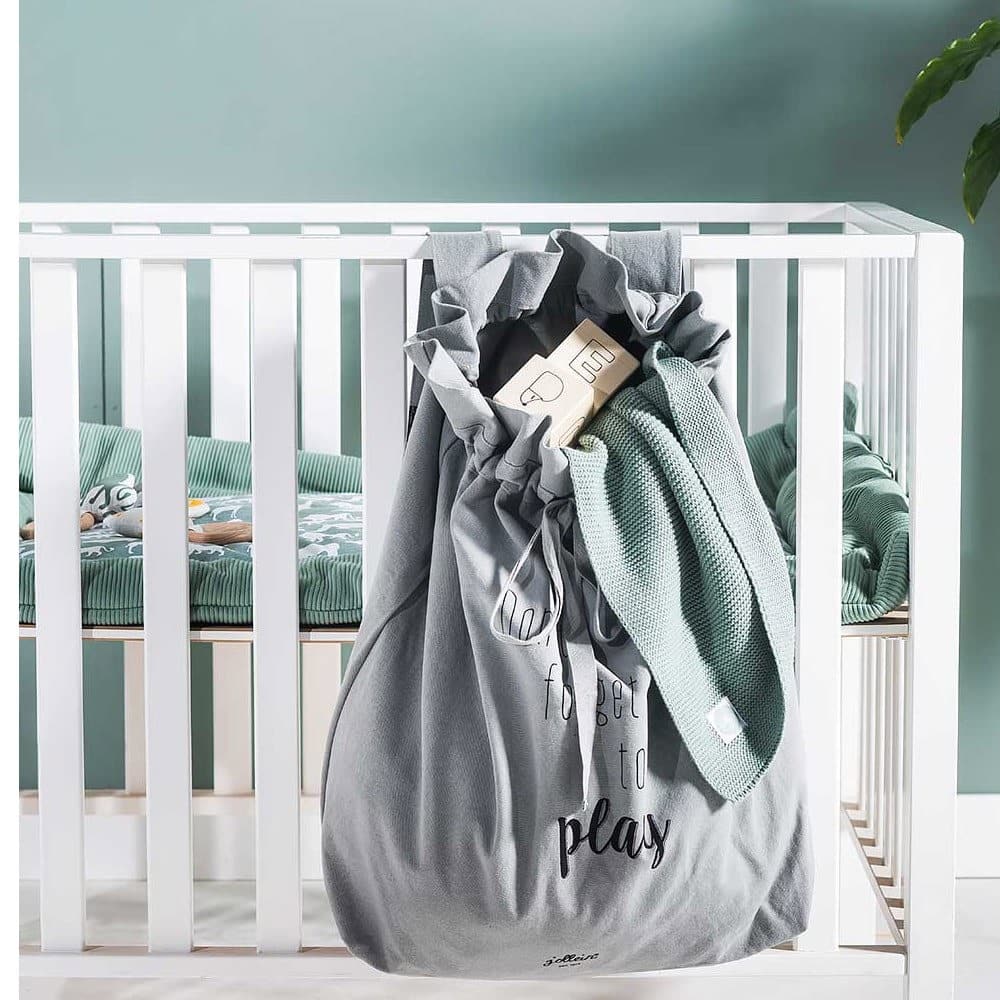 Jollein Couverture Berceau 75x100cm Basic Knit Forest Green -5- bebemaman