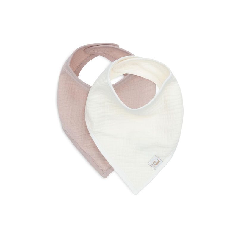 Jollein Lot de 2 Bavoirs Bandana Gaze de Coton – Wild Rose