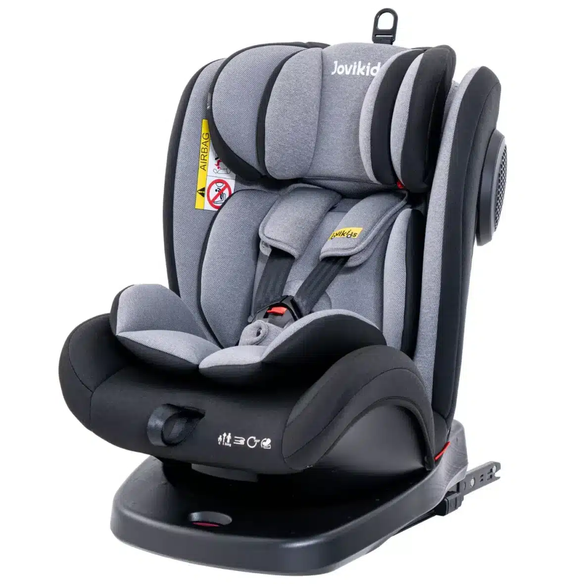 Jovikids Angela Siège Auto 360° Rotatif Isofix Noir